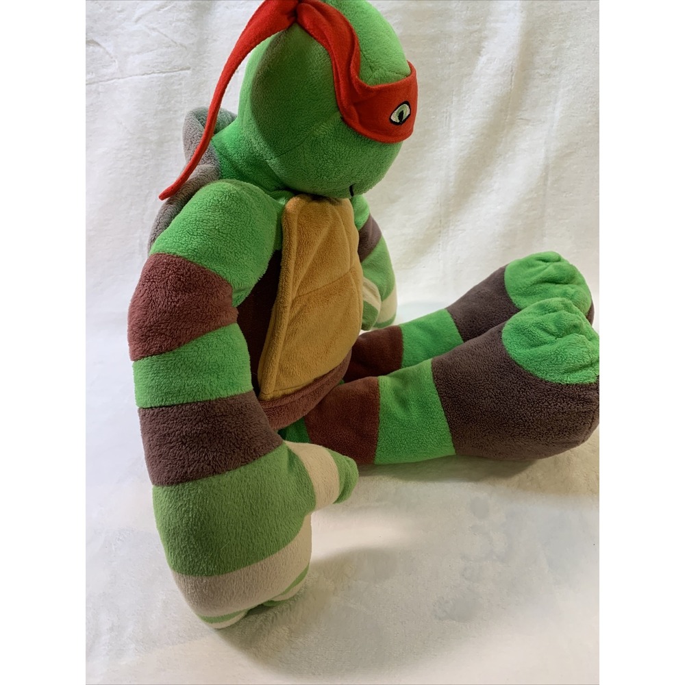 24" Nickelodeon Teenage Mutant Ninja Turtle Raphael Plush Red EUC Pillow Pal - Picture 11 of 12